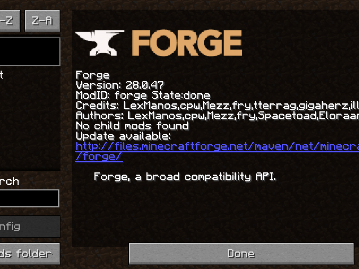 minecraft forge mac